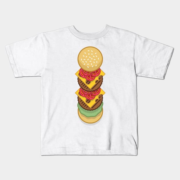 BIG BURGER Kids T-Shirt by GeekyDoodles